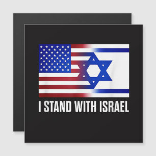 Ich stehe mit Israel patriotisch Magnetkarte