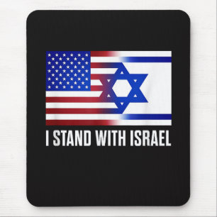 Ich stehe mit Israel patriotisch Mousepad