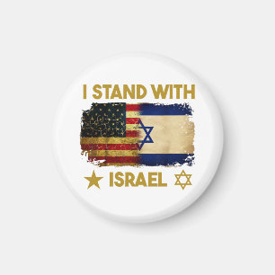 Ich stehe mit Israel Shirt da, das ich mit Israel  Magnet
