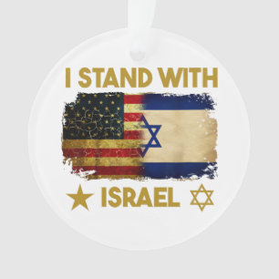 Ich stehe mit Israel-Shirt Ich stehe mit Israel Am Ornament