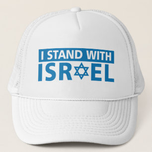 Ich stehe mit Israel Trucker Hat Truckerkappe
