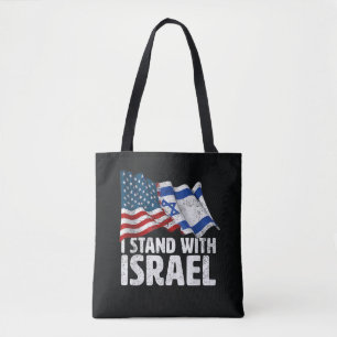 Ich stehe mit Israel USA Amerikanische Flagge