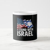 Ich stehe mit Israel USA Amerikanische Flagge