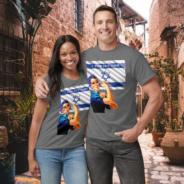 Ich stehe mit Israel Vintag Rosie & Flag Unisex T-Shirt