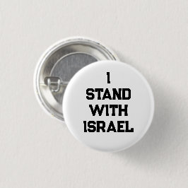 Ich stehe mit Israel weiß schwarzen Serientext mod Button