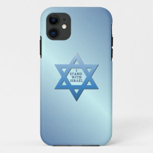 Ich stehe mit jüdischem Davidsstern Israels Auf Case-Mate iPhone Hülle