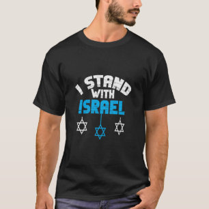 Ich stehe mit jüdischen Geschenken Israels T-Shirt