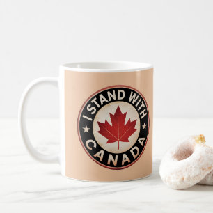 Ich stehe mit Kanada Kaffeetasse