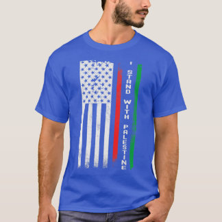 Ich stehe mit Palästina-Flagge T-Shirt
