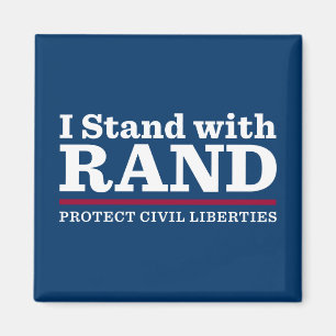 Ich stehe mit Rand da Magnet