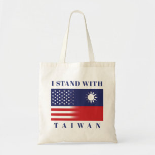 Ich stehe mit Taiwan Tragetasche