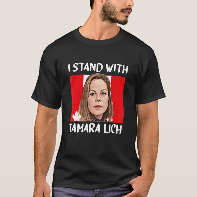 Ich stehe mit Tamara Lich Canada Freedom Convoy 20 T-Shirt (Vorderseite)