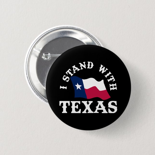 Ich stehe mit Texas Button (Vorne & Hinten)