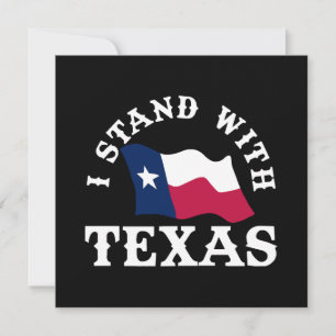 Ich stehe mit Texas Einladung