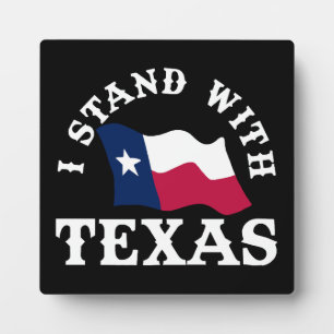 Ich stehe mit Texas Fotoplatte