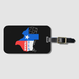 Ich stehe mit Texas Gepäckanhänger