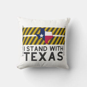 Ich stehe mit Texas Kissen