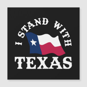 Ich stehe mit Texas Magnetkarte
