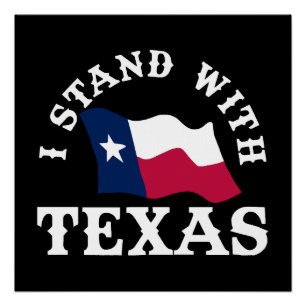 Ich stehe mit Texas Poster
