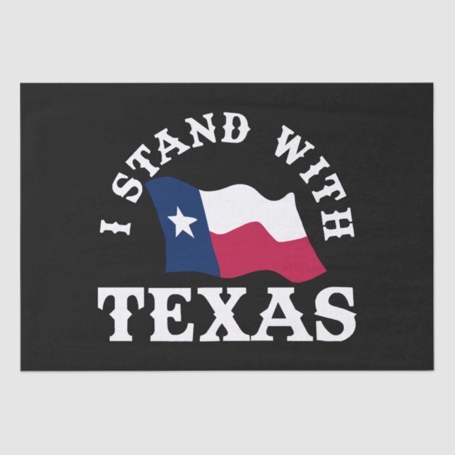 Ich stehe mit Texas Seidenpapier (Vorderseite)
