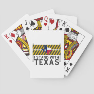 Ich stehe mit Texas Spielkarten
