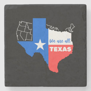 Ich stehe mit Texas Steinuntersetzer