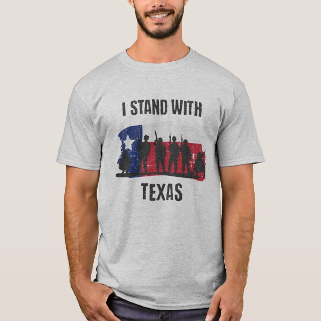 Ich stehe mit Texas #texit T-Shirt (Vorderseite)