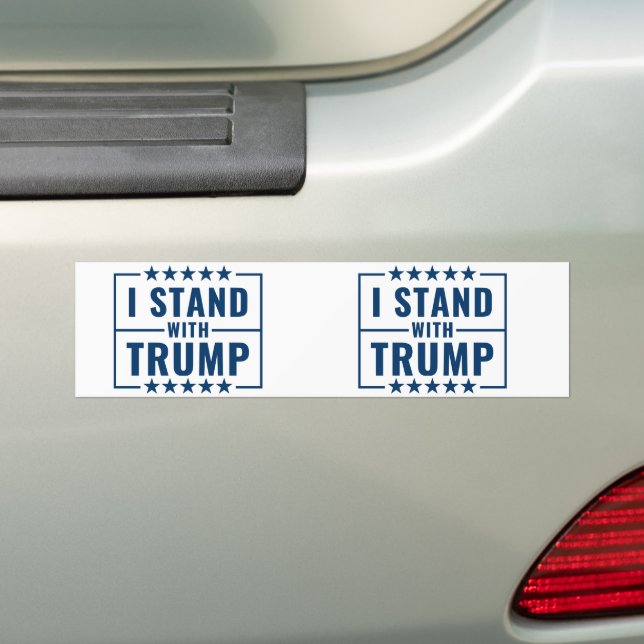Ich stehe mit Trump 2024 Autoaufkleber (Auf Auto)