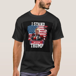 Ich stehe mit Trump 2024 Super Trump Tshirt Design