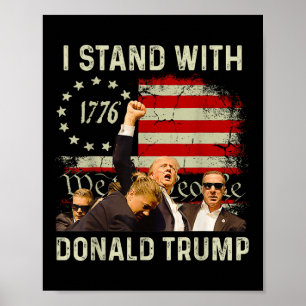 Ich stehe mit Trump Funny Trump 2024 Poster