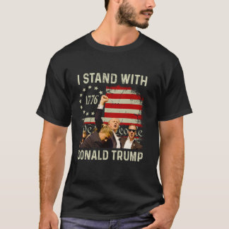 Ich stehe mit Trump Funny Trump 2024 T Shirt