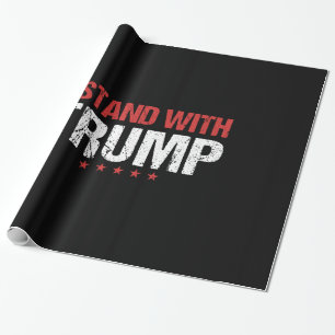 Ich stehe mit Trump Geschenkpapier