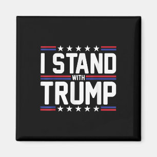 Ich stehe mit Trump in der amerikanischen Flagge u Magnet
