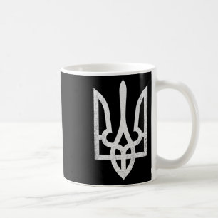 Ich stehe mit Ukraine-Flagge Herz Ukrainische Lieb Kaffeetasse