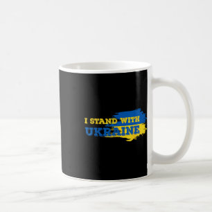 Ich stehe mit Ukraine Patriot - Unterstütze Ukrain Kaffeetasse
