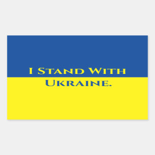 ICH STEHE MIT UKRAINE Rectangle Stickers