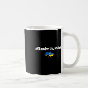 Ich stehe mit Ukraine Shirt Hashtag Standwithukrai Kaffeetasse