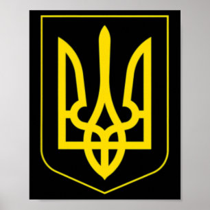 Ich stehe mit Ukraine-Shirt Ukraine-Flagge retten  Poster