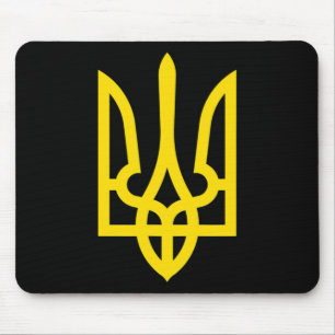 Ich stehe mit Ukraine-Shirt Ukraine-Flagge Unterst Mousepad
