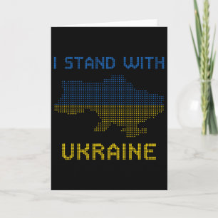 Ich stehe mit Ukraine-Shirt Ukraine Karte Ukraine 