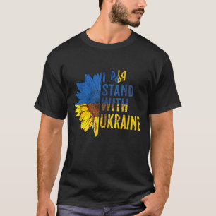 Ich stehe mit Ukraine Sonnenblumen-T-Shirt – Unter T-Shirt