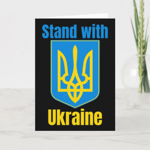 Ich stehe mit Ukraine T-Shirt, ich unterstütze Ukr Karte
