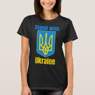 Ich stehe mit Ukraine T-Shirt Ich unterstütze Ukra