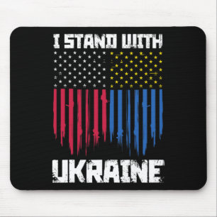 Ich stehe mit Ukraine Ukrainischer Stolz 2 Mousepad