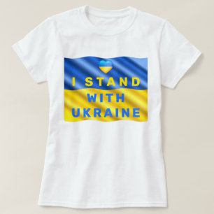 Ich stehe mit ukrainischer T - Shirt ukrainischer 