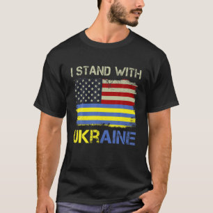 Ich stehe mit Unterstützung der Ukraine zur Seite T-Shirt