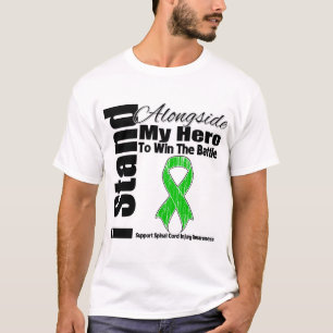 Ich stehe neben meiner Held-Rückenmark-Verletzung T-Shirt