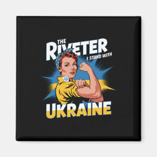 Ich stehe zu starken Frauen und Mädchen in der Ukr Magnet
