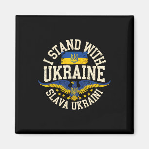 Ich stehe zu Ukraine Slava Ukraini Ehre der Ukrain Magnet