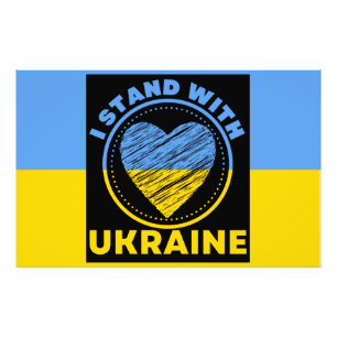 ICH STEHE ZU UKRAINE - UNTERSTÜTZUNG FOTODRUCK